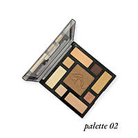 Тени и хайлайтер палетка для макияжа DoDo Girl 9 Eyeshadow & Highlighter & Contour Д 4070 №2