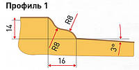 Фреза для изготовления филёнки 160х32 (Профиль 1)
