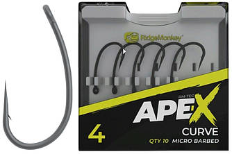 Гачок короповий RidgeMonkey Ape-X Curve Barbed size 4 (149779) 9168.01.66