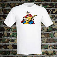 Мужская футболка Арбуз Козак играет XXXL Белый TS, код: 8180998
