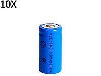 10 Штук Аккумулятор RAKIETA 16340 (CR123) 1300 mAh Li-ion 3.7V с защитой батарейка батарея Польша!