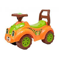 Машинка-каталка детская развлекательная развивающая для прогулок (оранжевая) TLX