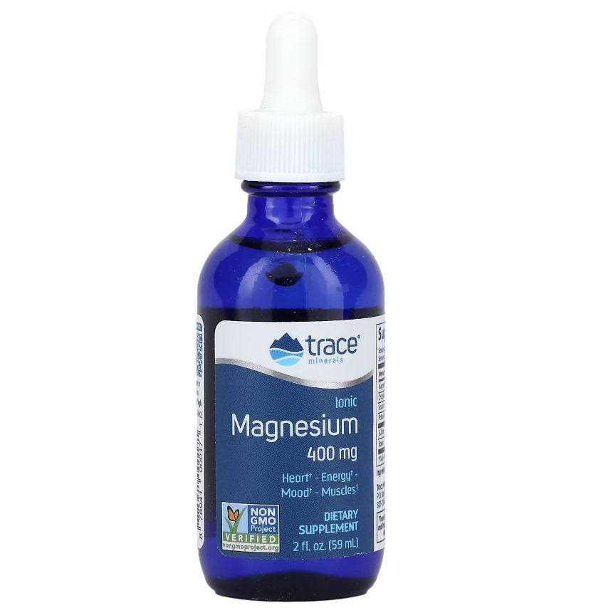 Магній іонний рідкий 400 мг 59 мл / Ionic Magnesium, Trace Minerals