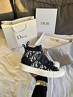 Кроссовки женские Dior Sneakers High Deep Blue Premium кросівки жіночі Dior