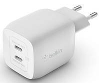 Сетевое ЗУ Belkin Home Charger 45W GAN PD PPS Dual USB-С WCH011VFWH (код 1438589)