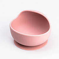 Lugi Дитячий набір силіконового посуду для годування дитини 7 предметів Рожевий