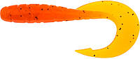 Силікон FishUP Mighty Grub 3.5" #049 - Orange Pumpkin/Black (7шт/уп) (176392) 1864.04.26