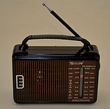 Портативний радіоприймач Golon Solar Bluetooth RX-BT978S з usb-входом для флешки та блютузом у ретростилі, фото 5