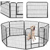 Клетка для собак с манежем Run Kennel Большая металлическая 160 x 160 x 80 см