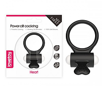 Ерекційне віброкольцо Power Clit Cockring, Black sexstyle