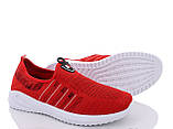 Тканинні червоні кросівки розмір 41, фото 3