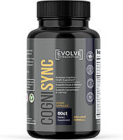 Ноотропная добавка премиум-класса для здоровья мозга Evolve Nutraceuticals Cognisync 60 капсул