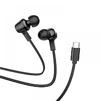 Наушники Hoco M86 Ocean universal digital earphones Type-C Цвет Черный d