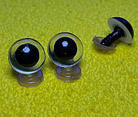 Очі для іграшок Прозорі 10 мм гвинтові з крипленням (фурнітура для іграшок)