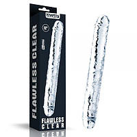 Двоконічний фаллоїмітатор 12" Flawless Clear Double Dildo, Clear sexstyle