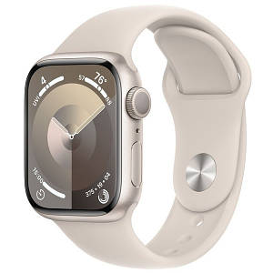 Смарт-годинник Apple Watch Series 9 GPS 45mm Starlight Aluminum Case with Starlight Sport Band M/L (MR973) (Вживаний)