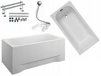 Ванна Polimat CLASSIC 140x70 см + корпус, ніжки та сифон