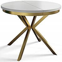 Alpi Meble ALPI круглый раздвижной стол 100 x 100 x 76см золото