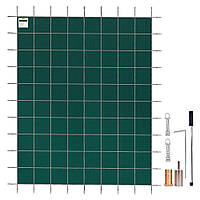 Прямоугольное покрытие для бассейна 5,5Х10,9М Зеленое зимнее напольное покрытие