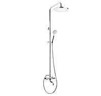 Душевая система Deante Temisto со смесителем для ванной, душ - верхний душ, лейка, крепл. - на стойке, хром