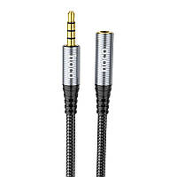 Aux Hoco UPA20 3.5 audio extension cable 2м Цвет Cерый p
