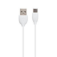 USB Borofone BX19 Benefit Type-C Цвет Черный p 0.019, 0.028, USB, 202, Type-C, 13, 1, Кабель Type-C, male - male, Пластик и металл, 0.000144, ПВХ, 2.4, Кабель, Круглая, Белый, 55