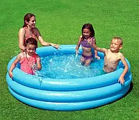 Бассейн надувной intex "Синий кристал" 324 л 147*33см