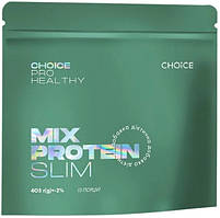 Низькокалорійний поживний протеїновий коктейль - MIX PROTEIN SLIM,  Чойс Choice, Made in Ukraine, 405 Г / 15 П