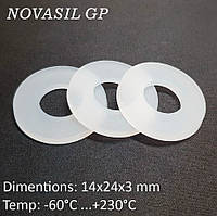 Прокладка силиконова термостойкая пищевая NOVASIL GP 14x24x3 mm (3/4 inch)