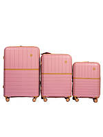 Валіза Snowball 49403 Рожевий Комплект валіз