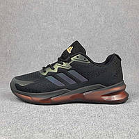 Кроссовки мужские Adidas черные с оранжевым SRV O10940