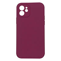 Чехол Silicone Case Full Camera no logo для iPhone 12 Цвет 68, Blackcurrant p