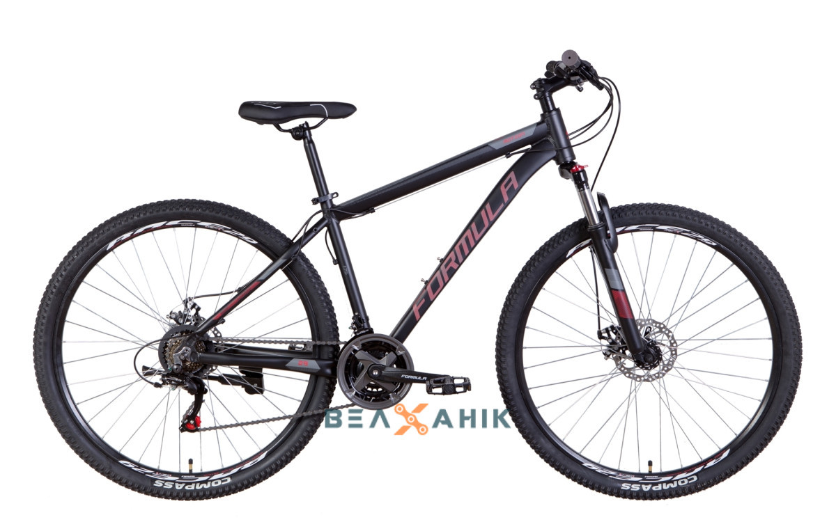 Велосипед 29" Formula MOTION AM DD (рама 17") чорно-червоний мат