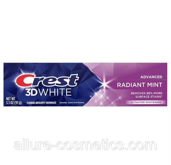Відбілююча зубна паста Crest 3D White Radiant mint toothpaste 93гр