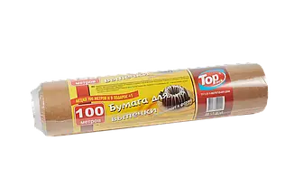 Пергамент для випікання силіконізований Toppack коричневий 29см/100м