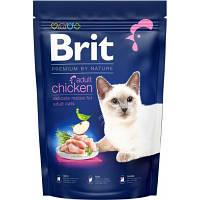 Новинка Сухой корм для кошек Brit Premium by Nature Cat Adult Chicken 300 г (8595602552962) !