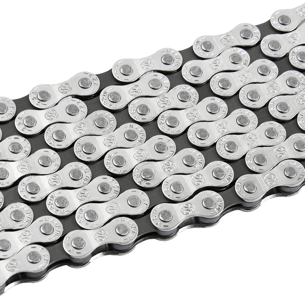 Ланцюг велосипедний Grey's S52 YBN 1/2"х3/32", 7/8 швидкостей, 116 ланок, Half Silver, фото 1