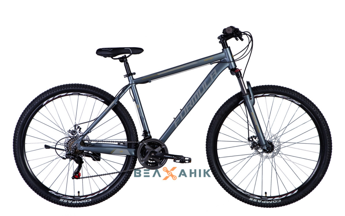 Велосипед 29" Formula MOTION AM DD (рама 21") темно-сріблястий мат