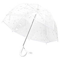 Детский прозрачный зонт трость RST 047A Звезды White HUB