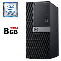 Компьютер Dell OptiPlex 7050 Tower / Intel Core i5-7500 (4 ядра по 3.4 - 3.8 GHz) / 8 GB DDR4 / no HDD / Intel