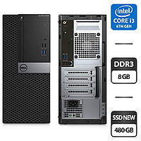 Компьютер Dell OptiPlex 3040 Tower / Intel Core i3-6100 (2 (4) ядра по 3.7 GHz) / 8 GB DDR3 / 480 GB SSD NEW /