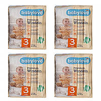 Детские одноразовые подгузники Babylove Premium 3 midi (4-9) кг 184 шт z118-2024