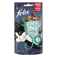 Лакомство для котов Purina Felix Party Mix Океанический Микс со вкусом лосося и форели 60 г (7613287631435) h