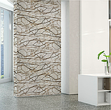 Самоклеюча вінілова плитка для стін мармурова 60х30 см, вінілові панелі самоклейка (СВП-108) Глянець, фото 4