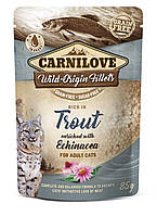 Корм вологий Carnilove Trout with Echinacea д/котів форель та ехінацея 85 г c