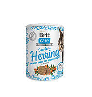 Ласощі Brit Care Superfruits Snack Herring д/котів хрусткі оселедець 100 г c