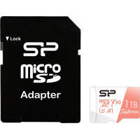 Карта пам'яті Silicon Power 1 TB microSDXC U3 A1 V30 4K UHD Superior 100R\/80W + adapter (SP001TBSTXDV3V20SP)