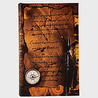 Книга-сейф металлическая с двумя ключами Рукописный лист 26х17х5 см 10001-036 *