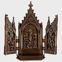 Настольная Икона Триптих Veronese 20х10 см 76234A4 полистоун с бронзовым покрытием *