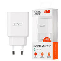 2E Мережевий ЗП USB-C Wall Charger PD3.0 DC5V/3A, Max 20W, white (2E-WC1USBC20W-W)